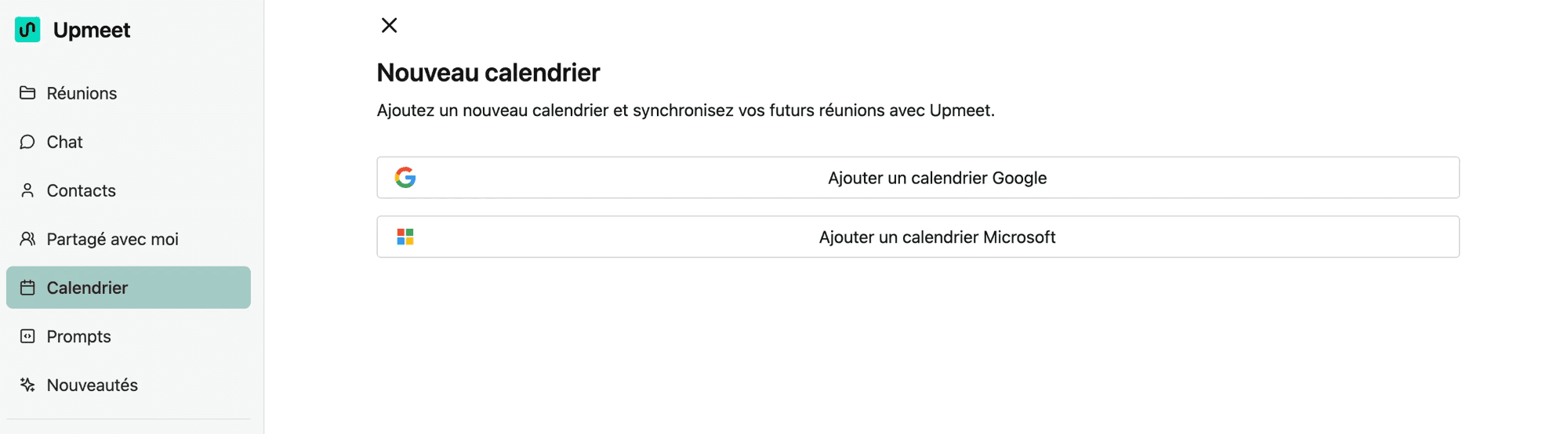 Ajouter un calendrier
