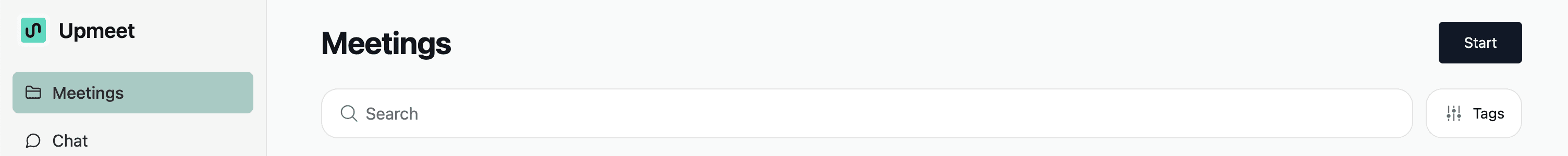 Create meeting interface